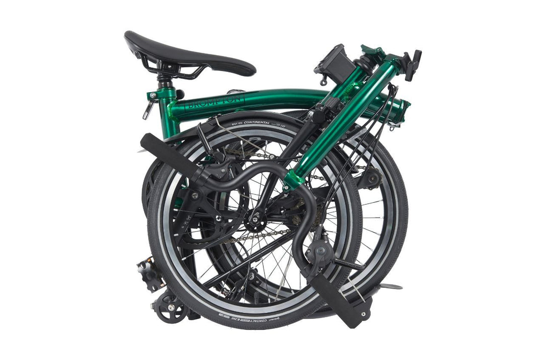 Brompton P Line Emerald Green, Storm Grey, Black M4L trifold