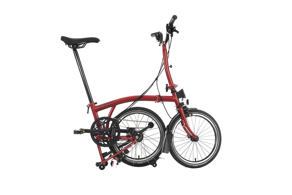 C Line Brompton M6r 2020 Brompton C Line M6L House Red, Cloud Blue