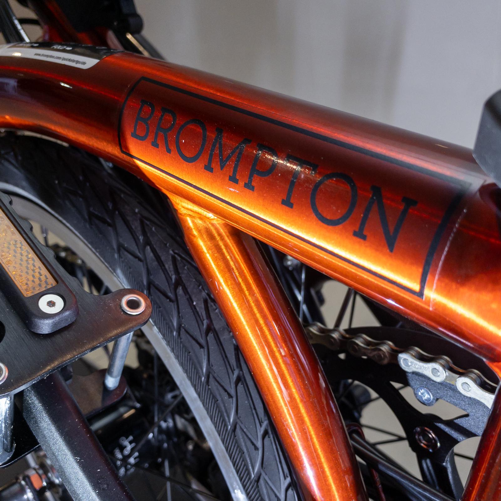 Brompton C Line Label Brompton C Line M6L Flame Lacquer & Black Lacquer with BWR 6 Speed ...