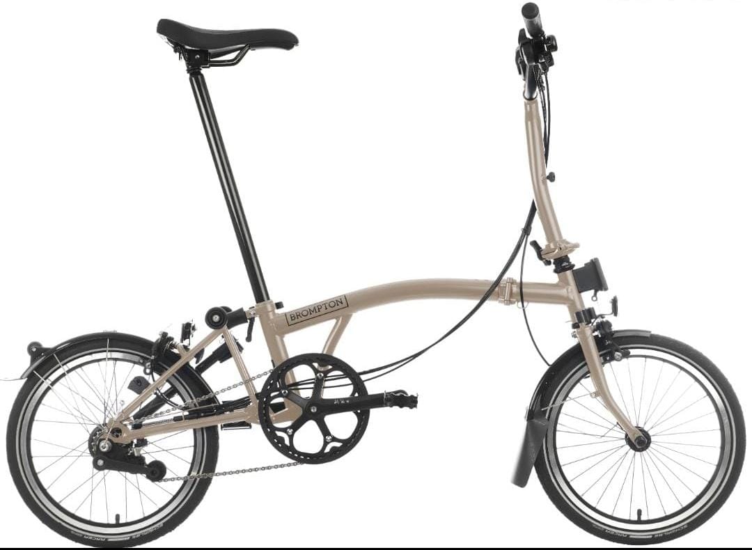 Brompton M6L DUNE SAND 2024購入 Brompton C Line 2024 Model M6L Yuzu Lime & Dune Sand with