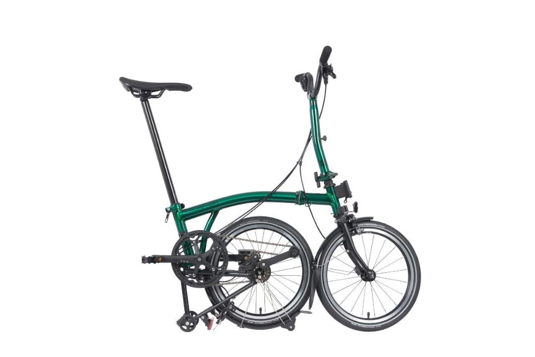 Brompton P Line Emerald Green, Storm Grey, Black M4L trifold