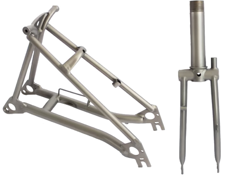 Titanium Fork and triangle for Brompton & other Trifolds
