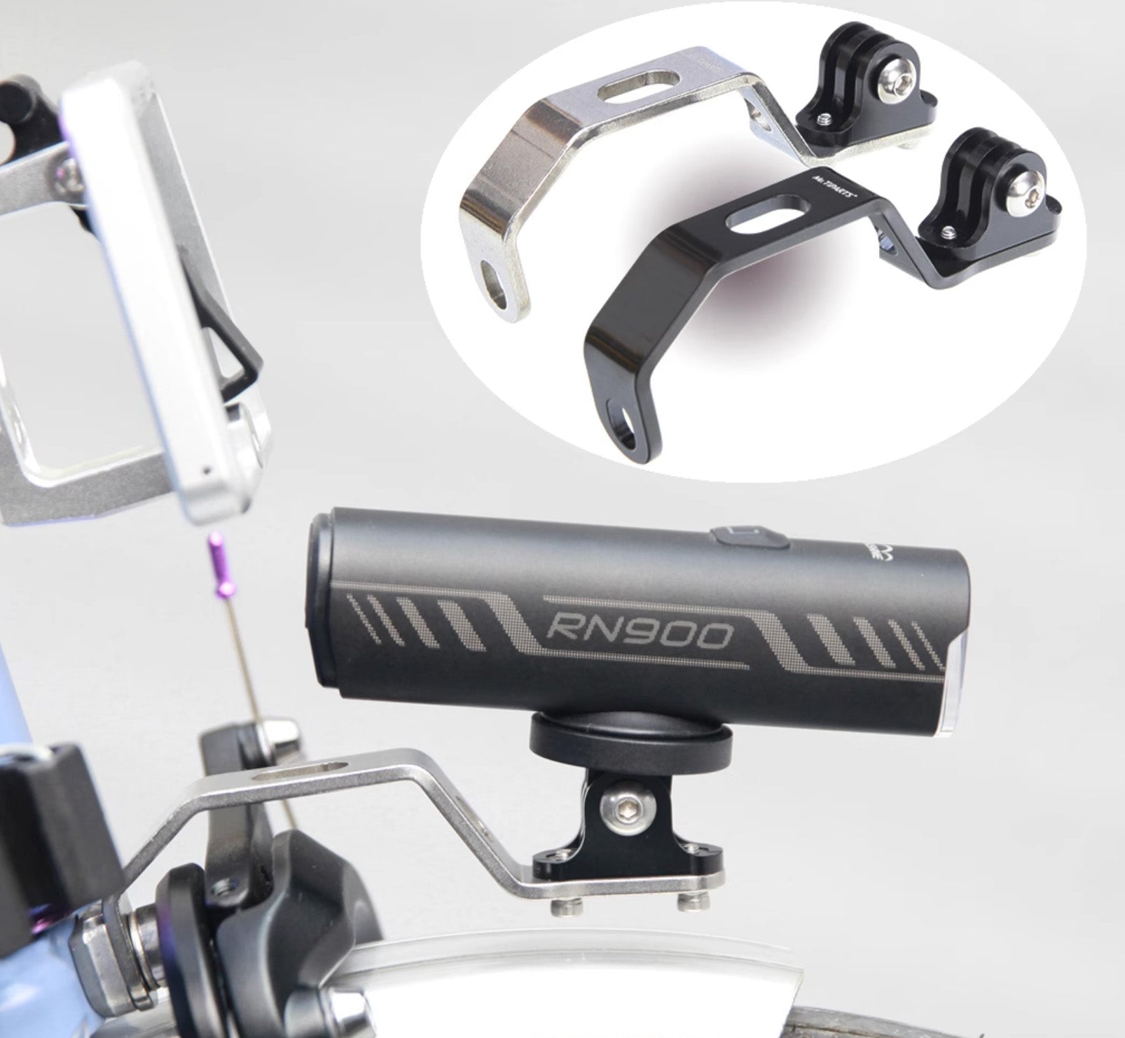 Mr TiParts Java Neo trifold Light Mount. Universal that works with all ...