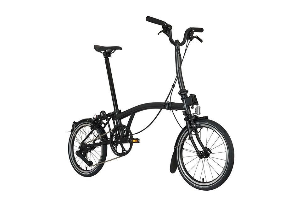 Brompton P Line Emerald Green, Storm Grey, Black M4L trifold