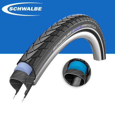 SCHWALBE MARATHON RACER 406 チューブ付き Marathon Racer | ADDIX | 40-406 | Tube | WIRED | RaceGuard | Black